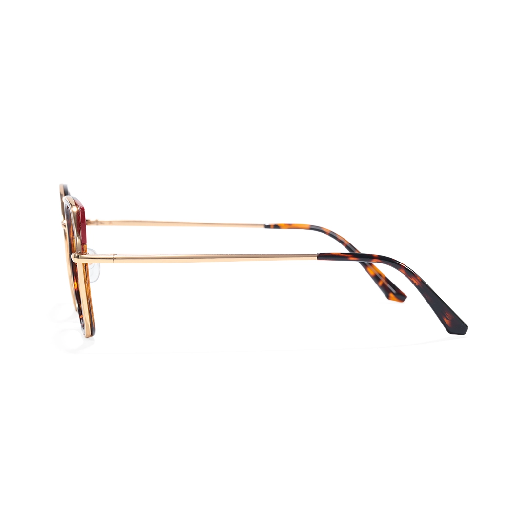 Side view of Merry cat-eye metal eyeglasses CM0162401 in tortoise